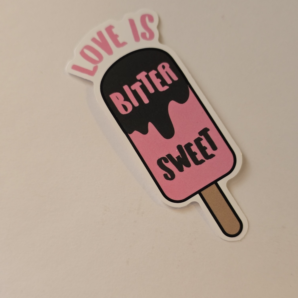 10/$10 Pink and Black Ice Cream Sticker